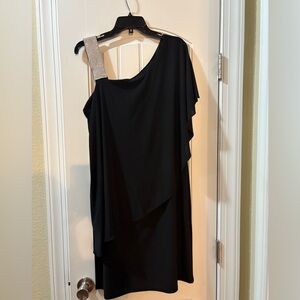 R&M Richard’s one Shoulder Rhinestone Dress